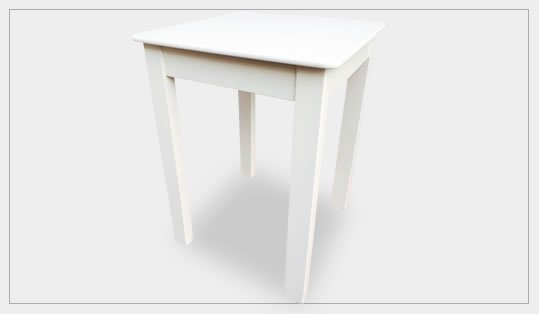 mesa confiteria blanca